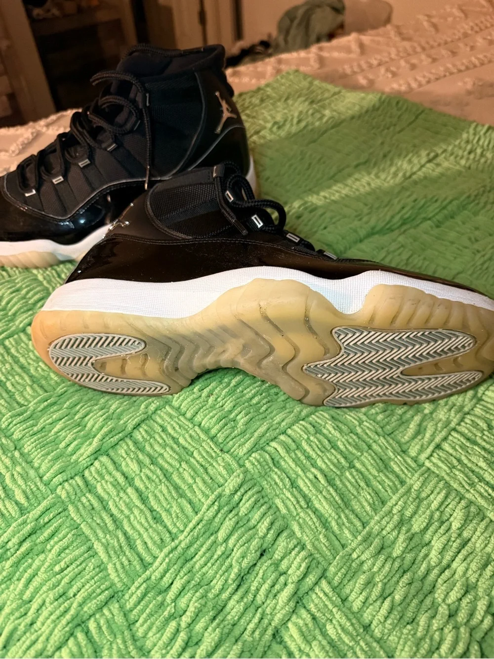 Nike Air Jordan 11 Retro Jubilee 25th Anniversary Black Silver Men’s Size 12.5